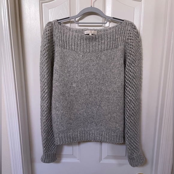 LoveShackFancy Rosie Pullover Sweater in Grey L - Picture 2 of 9